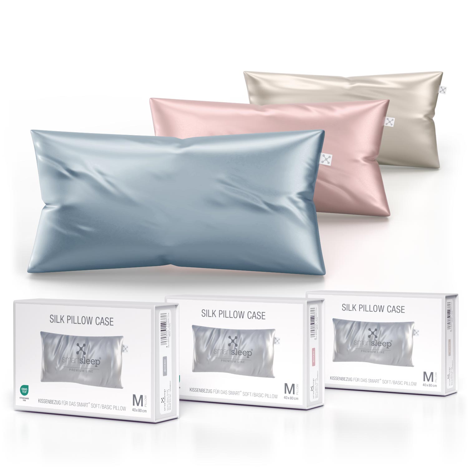 Seiden Kissenbezug für PILLOW 40x80