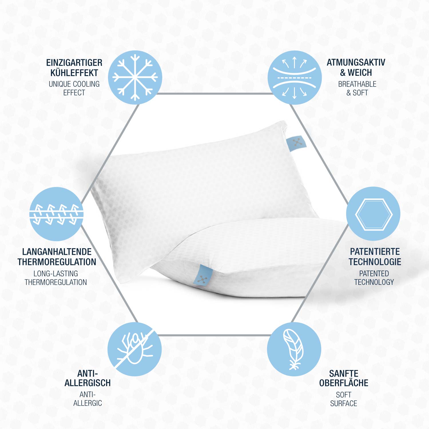 Kühlender Kissenbezug
