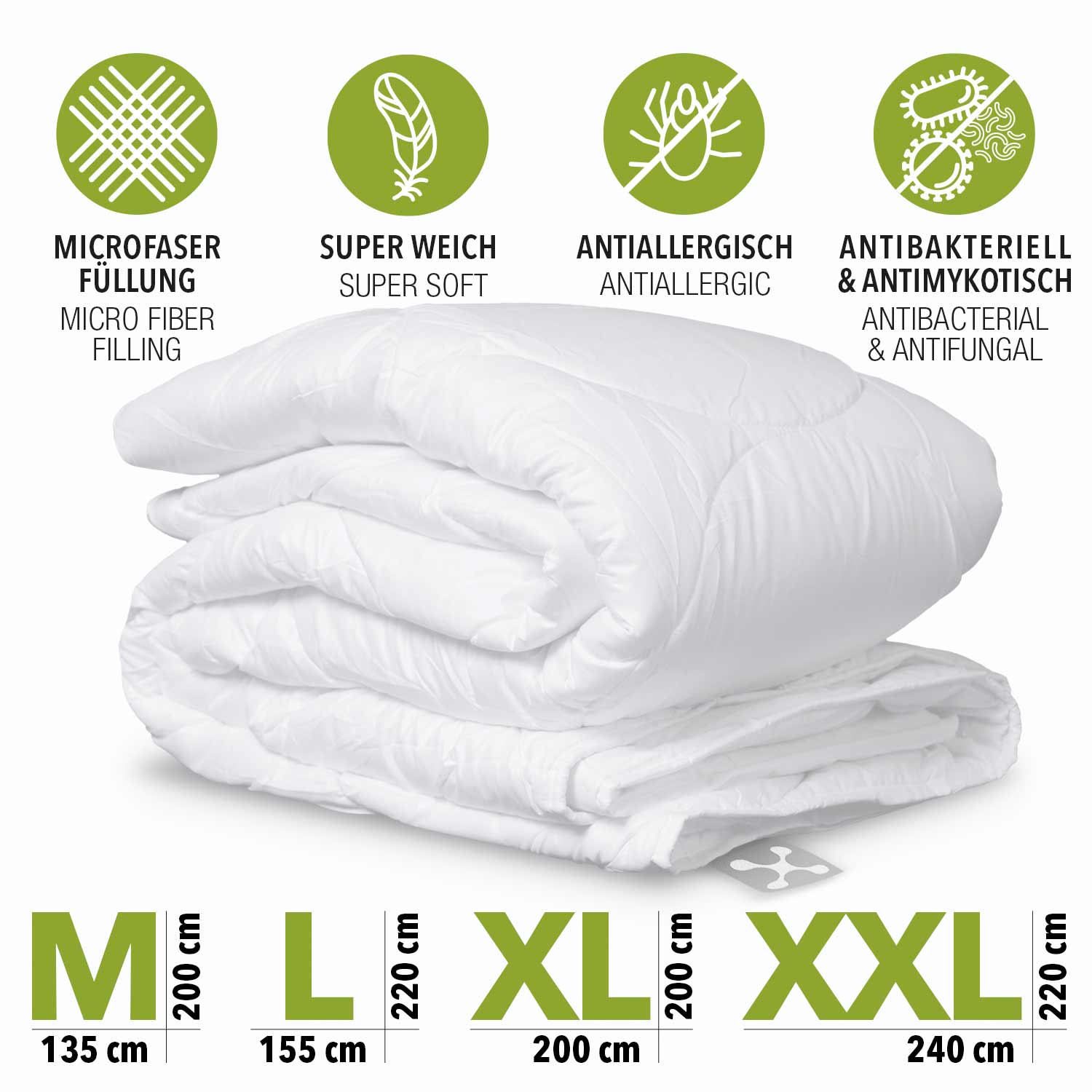ALOE-VERA Ganzjahres-Bettdecke