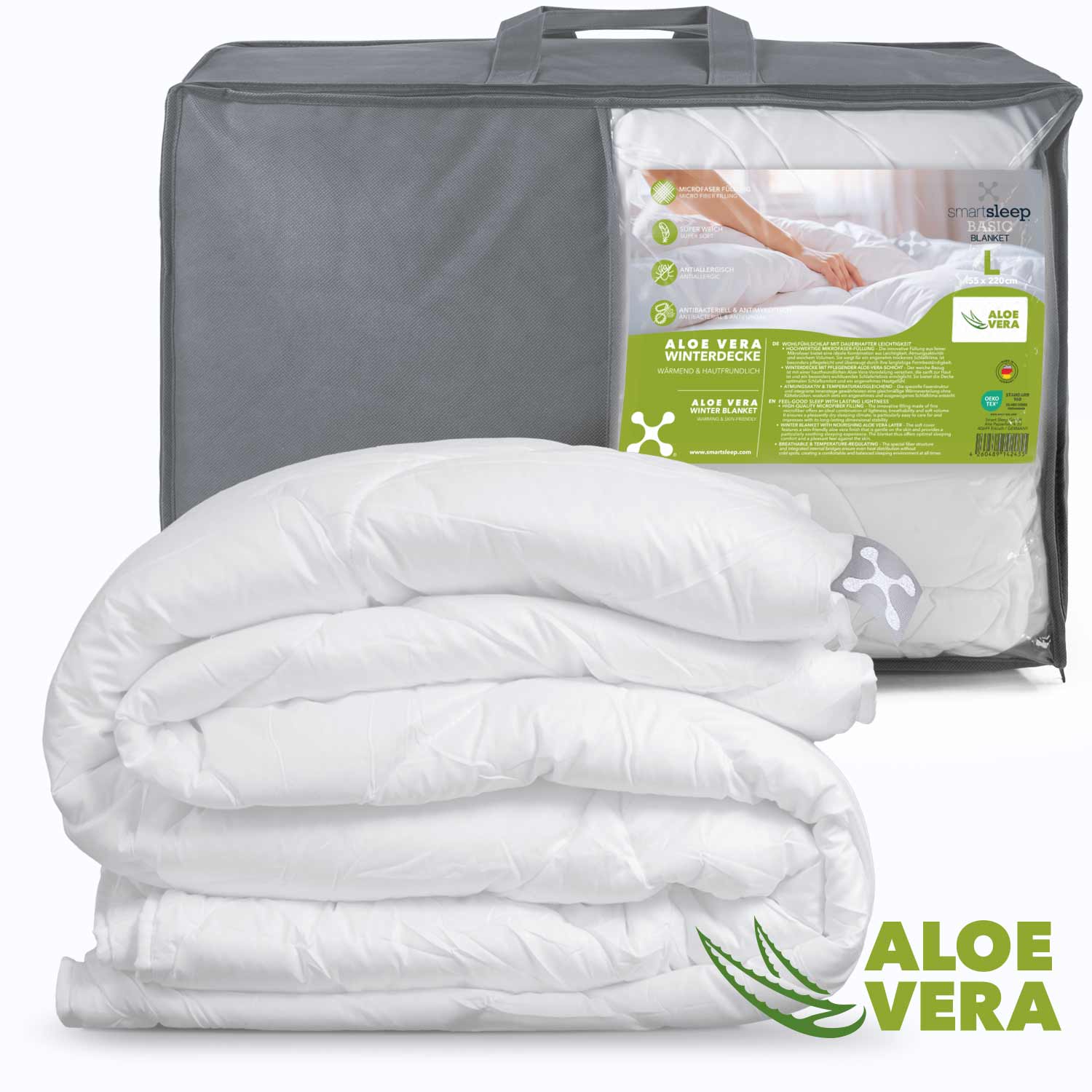 ALOE-VERA Ganzjahres-Bettdecke