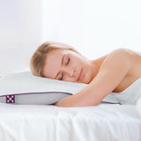 smart® Relaxing Pillow, großes flaches Entspannungs Kissen aus Memory Schaum mit niedriger Höhe für Bauchschläfer mit niedriger Höhe für die Entlastung der Wirbelsäule in Bauchlage und erholsamen Schlaf.