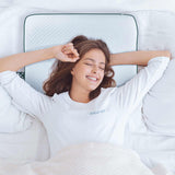 smart® Silence Pillow, ergonomisches Anti-Schnarch Kopfkissen für Rückenschläfer und Seitenschläfer aus Memory-Schaum für leichte Atmung und leisen, ruhigen Schlaf